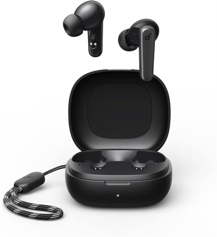 Angle. SKRAN - True Wireless Earbuds - Big Bass Bluetooth Headphones, 30H Playtime, TWS Earphones with Charging Case, Black - Black.