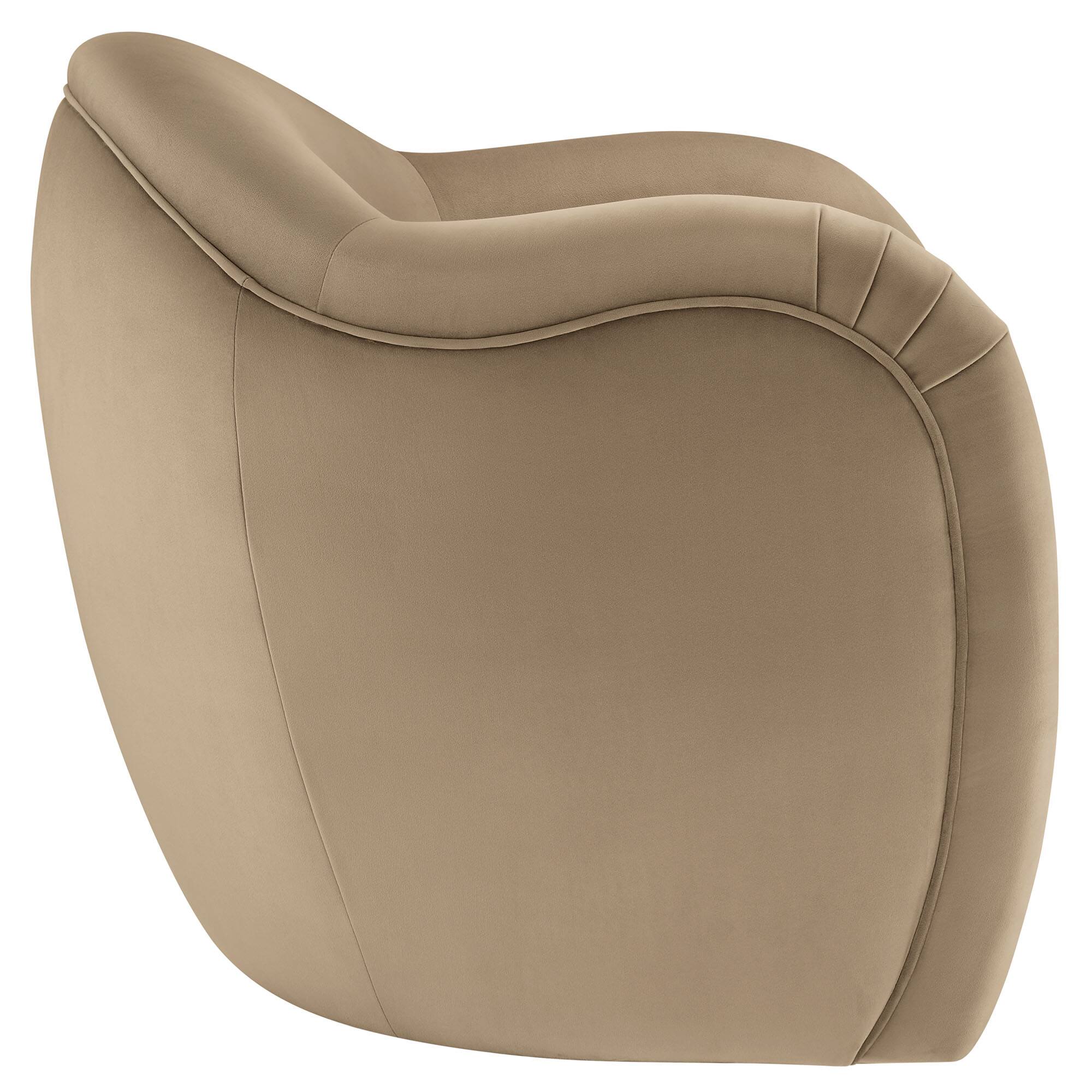 Alt View 2. Modway - Compose Performance Velvet Accent Chair by Modway - Taupe.