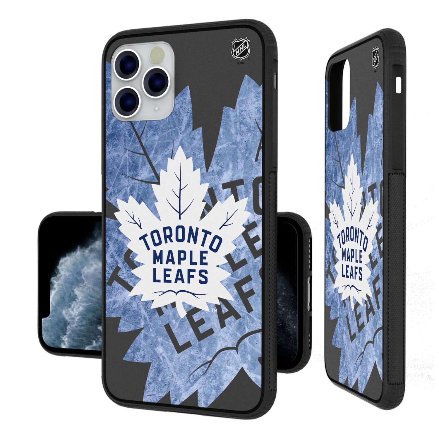 Keyscaper - Toronto Maple Leafs iPhone Tilt Bump Ice Case - 15 Plus - Multicolor