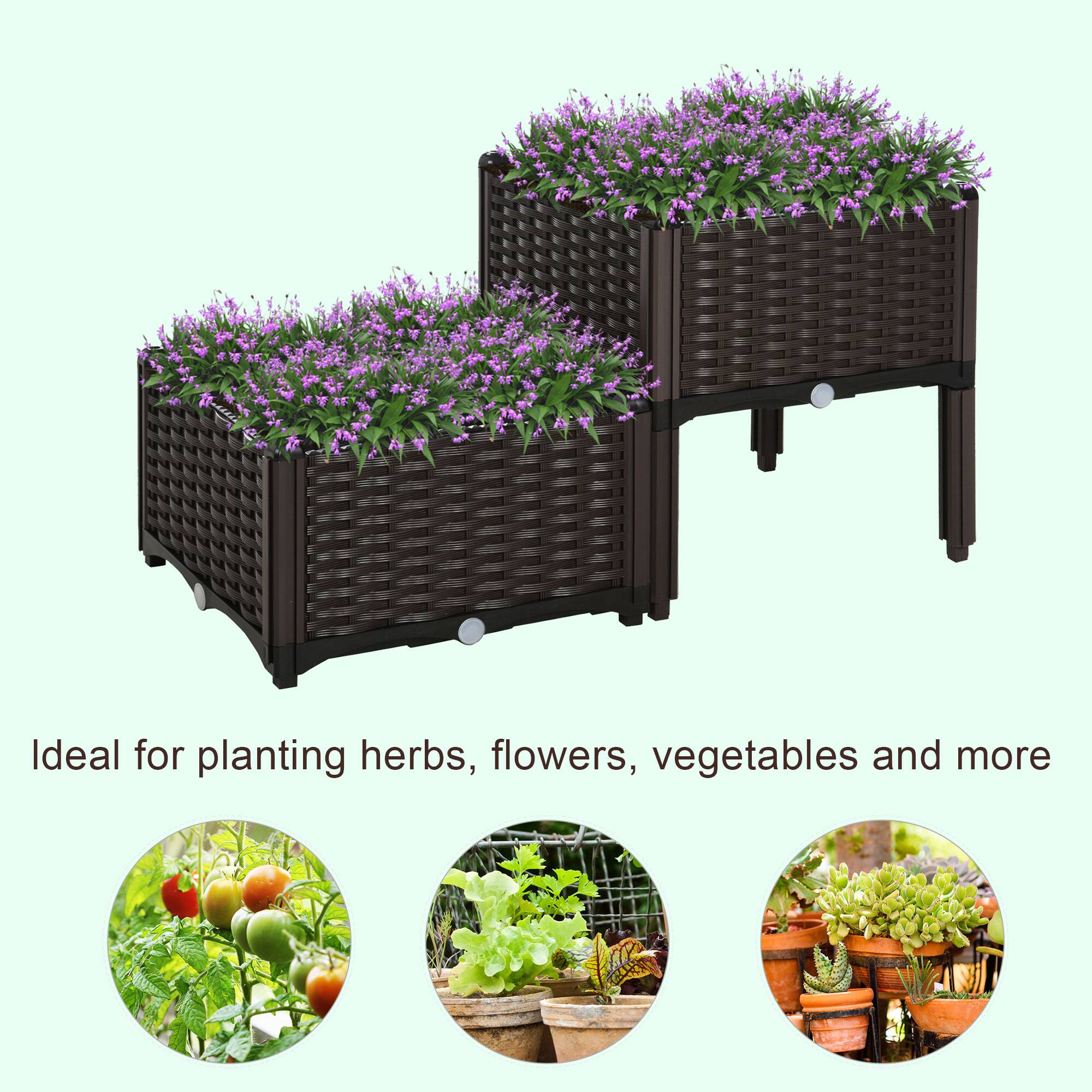 Ideal for planting herbs, flowers, vegetables and more.