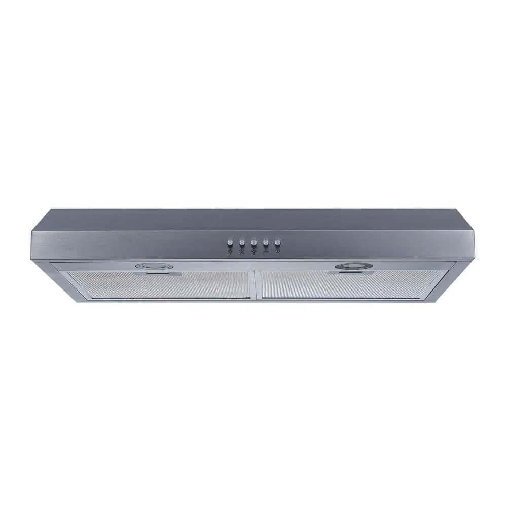 Front. Winflo - Winflo 30 inch Convertible 330-CFM Stainless steel Under Cabinet Range Hood - Stainless Steel.
