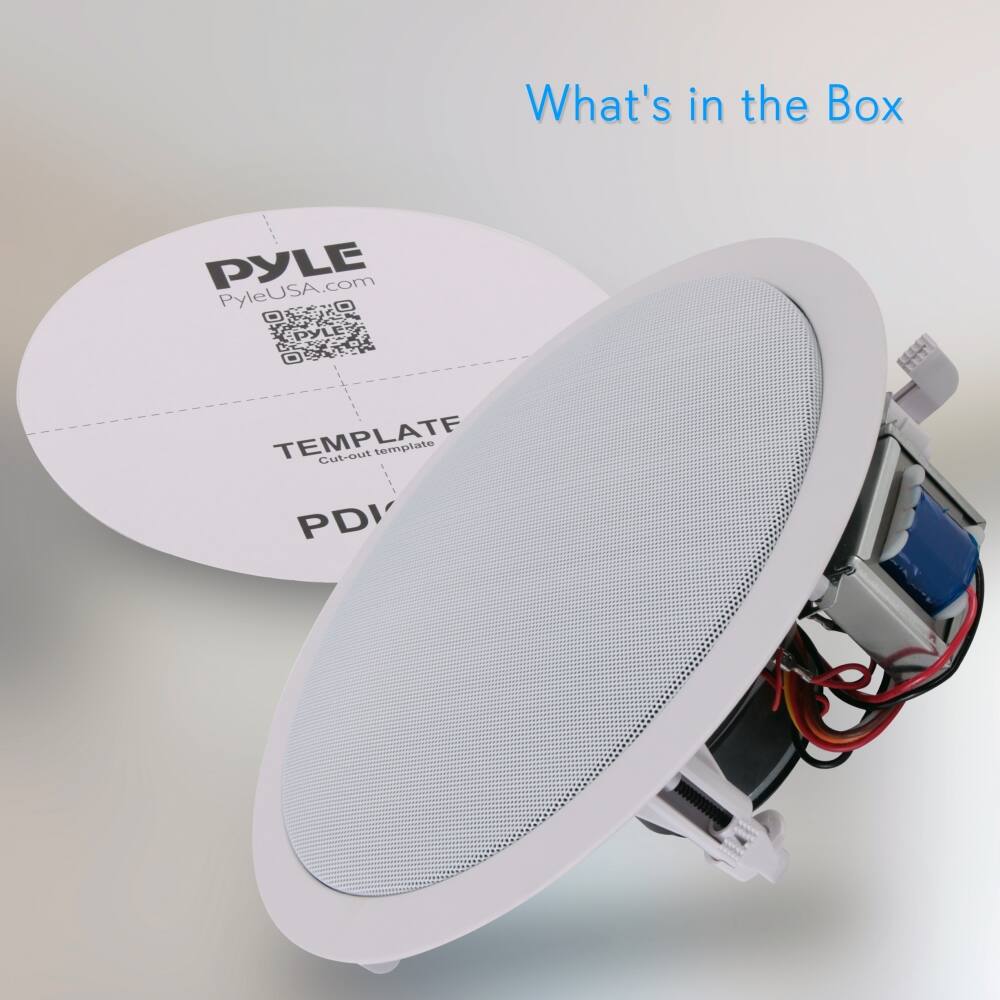What's in the Box

PYLE  
PyleUSA.com

TEMPLATF  
Cut-out template

PDIV