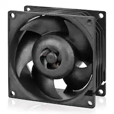 Front. Arctic - Arctic S8038-10K Server Fan,500–10000 RPM, PWM Regulated, 4-pin Connector, 12 V DC, Rack Cooling Fan -Black - Black.