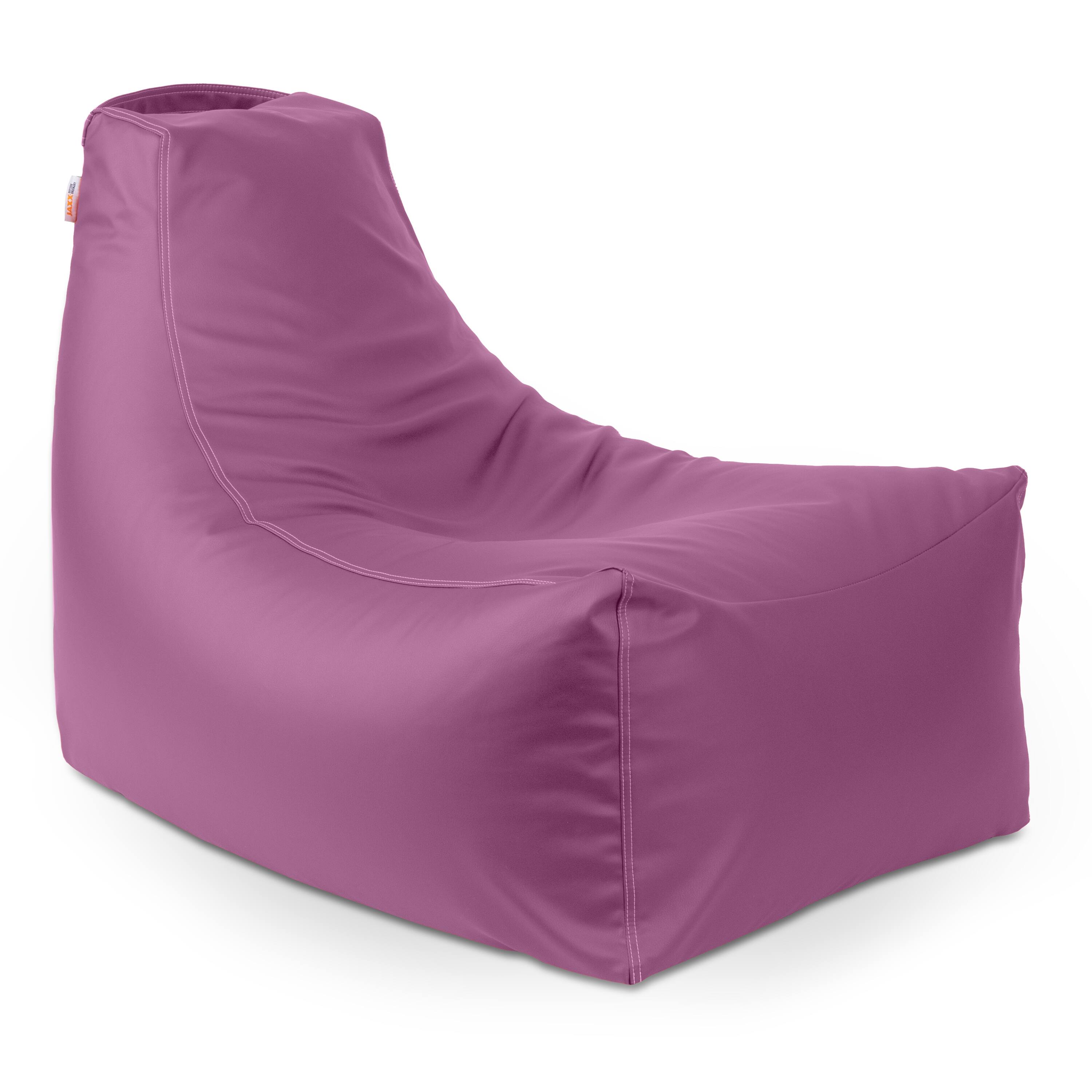 Back. Jaxx - Jaxx Pezzi Premium Vinyl Classroom Bean Bag Chair, Purple - Purple.