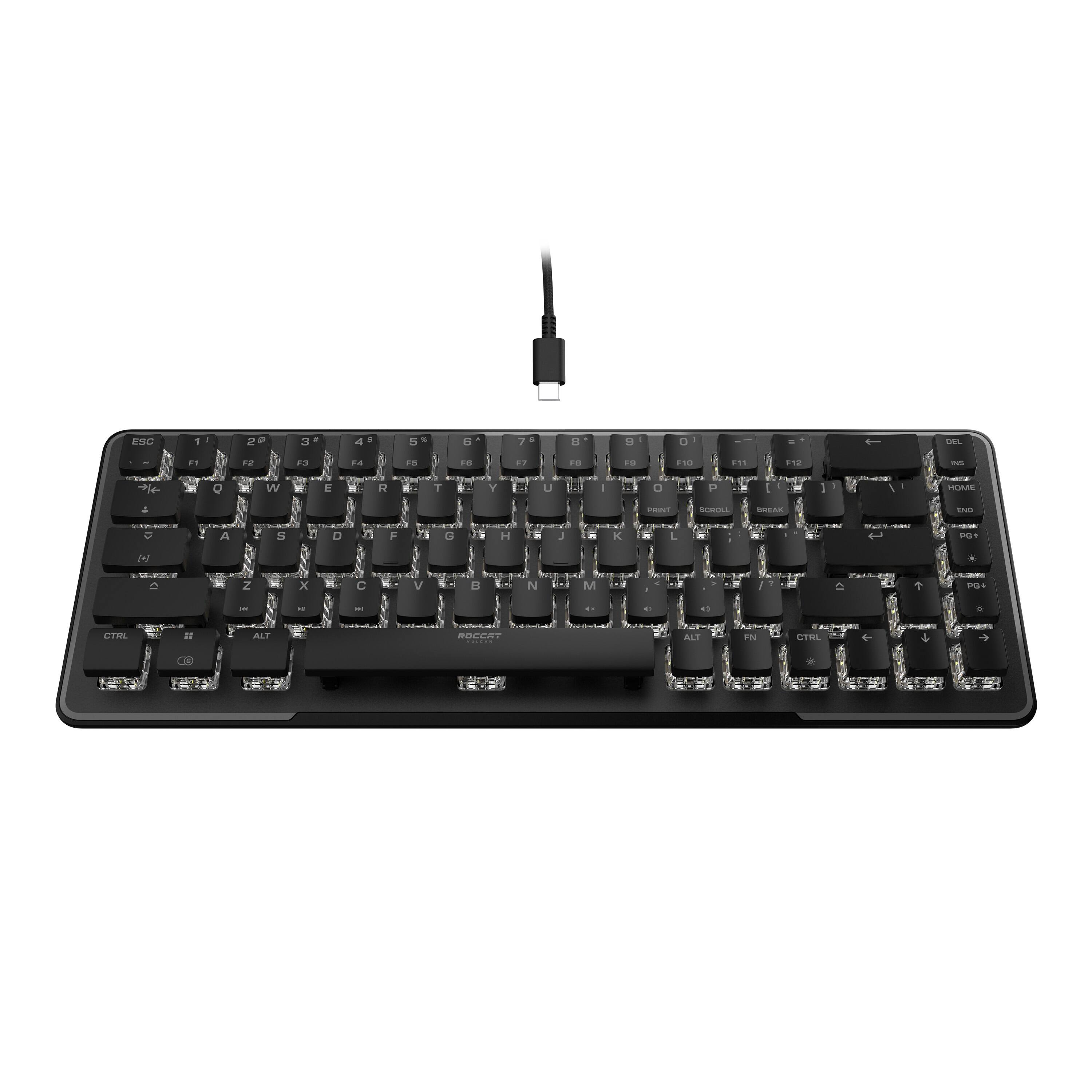 Alt View 13. ROCCAT - Vulcan II Mini – 65% Wired Gaming Keyboard With Customizable AIMO RGB Illumination - Black.