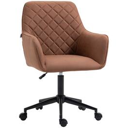Vinsetto - Mid Back Office Chair with Diamond Line Design - Brown