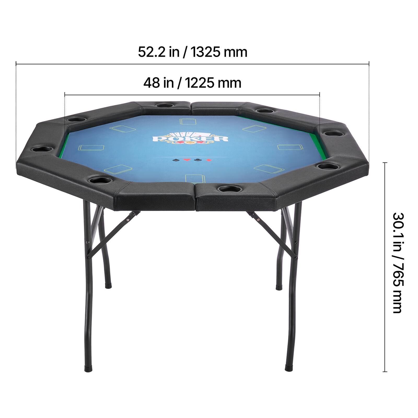 52.2 in / 1325 mm  
48 in / 1225 mm  
30.1 in / 765 mm