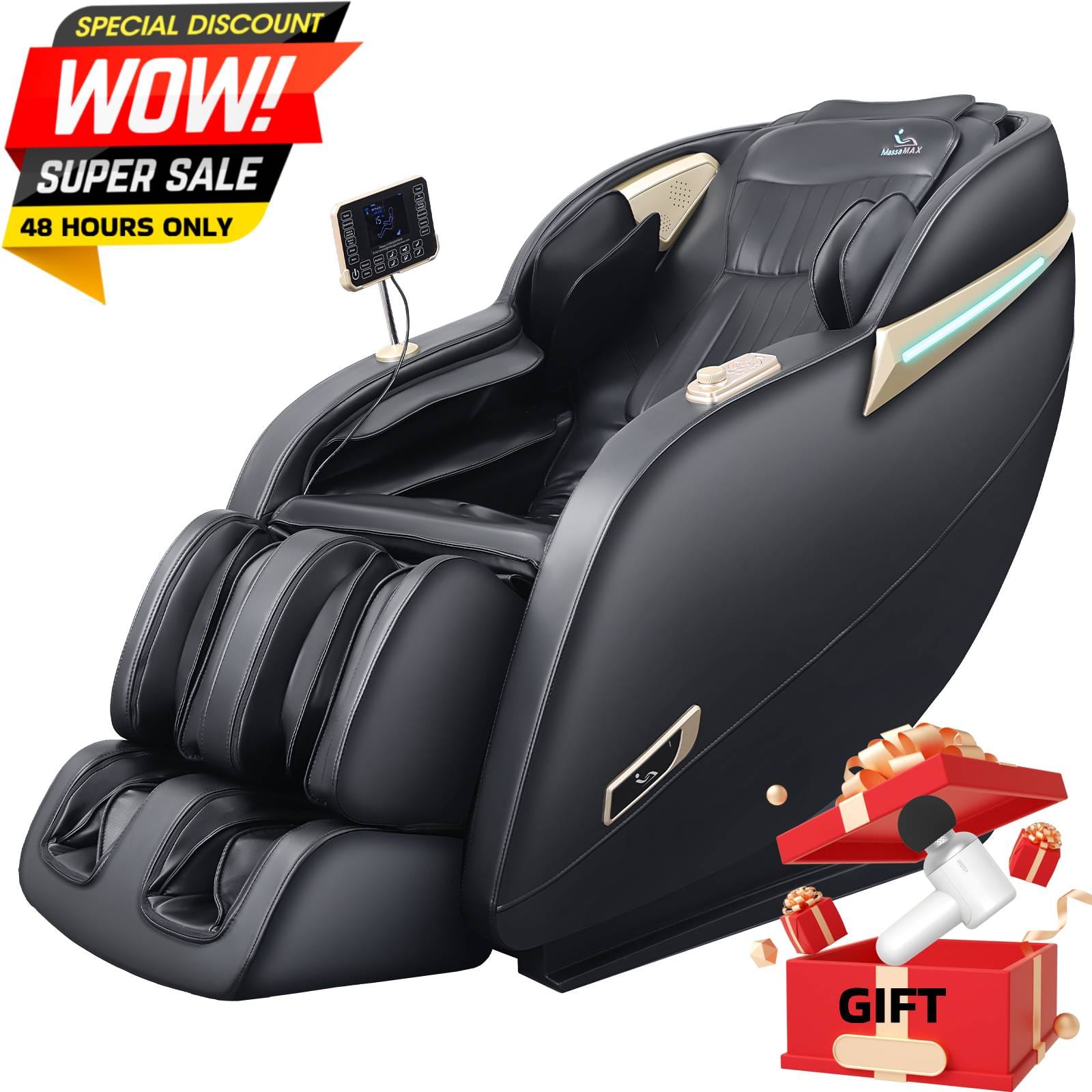 MassaMax MD906 Massage Chair Full Body Zero Gravity Recliner