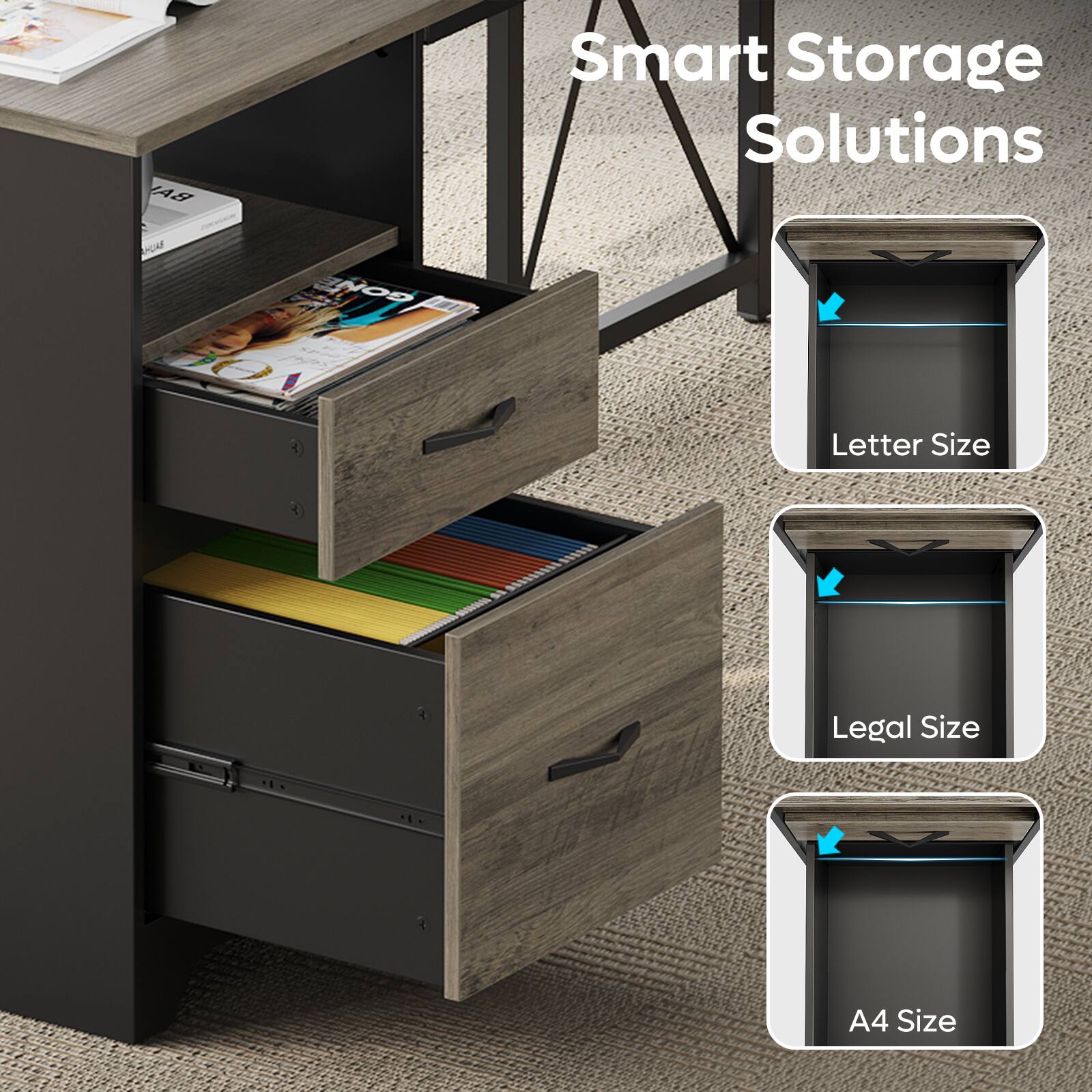 A8 Smart Storage Solutions: Letter Size, Legal Size, A4 Size