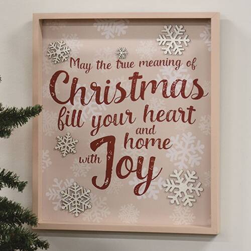 May the true meaning of Christmas fill your heart and home with Joy