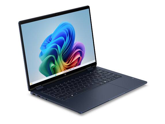 Alt View 2. HP - HP OmniBook X Laptop Computer 14" 3K Touch Screen Intel Core Ultra 9 32 GB - Atmospheric blue aluminum.