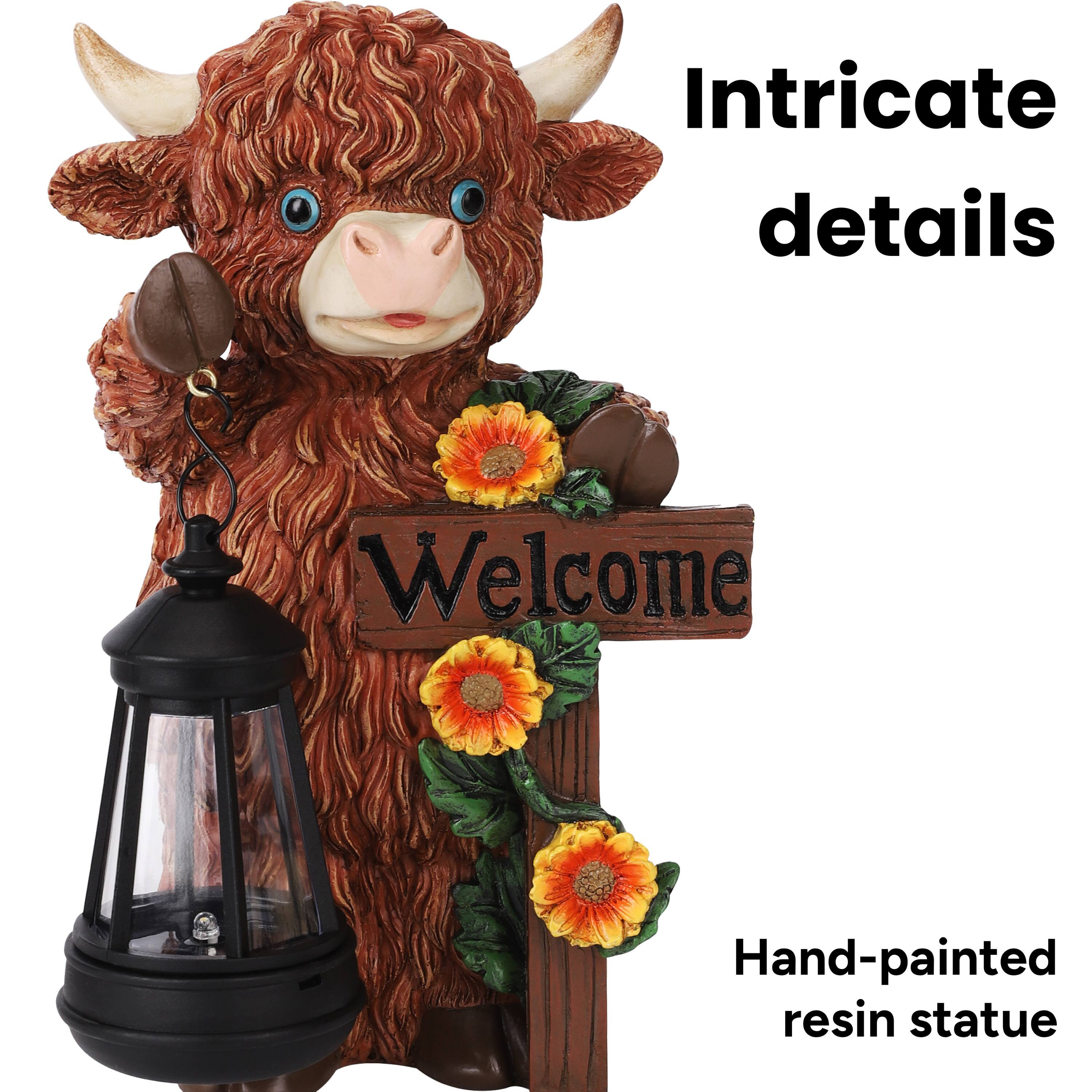 Intricate details  
Welcome  
Hand-painted resin statue