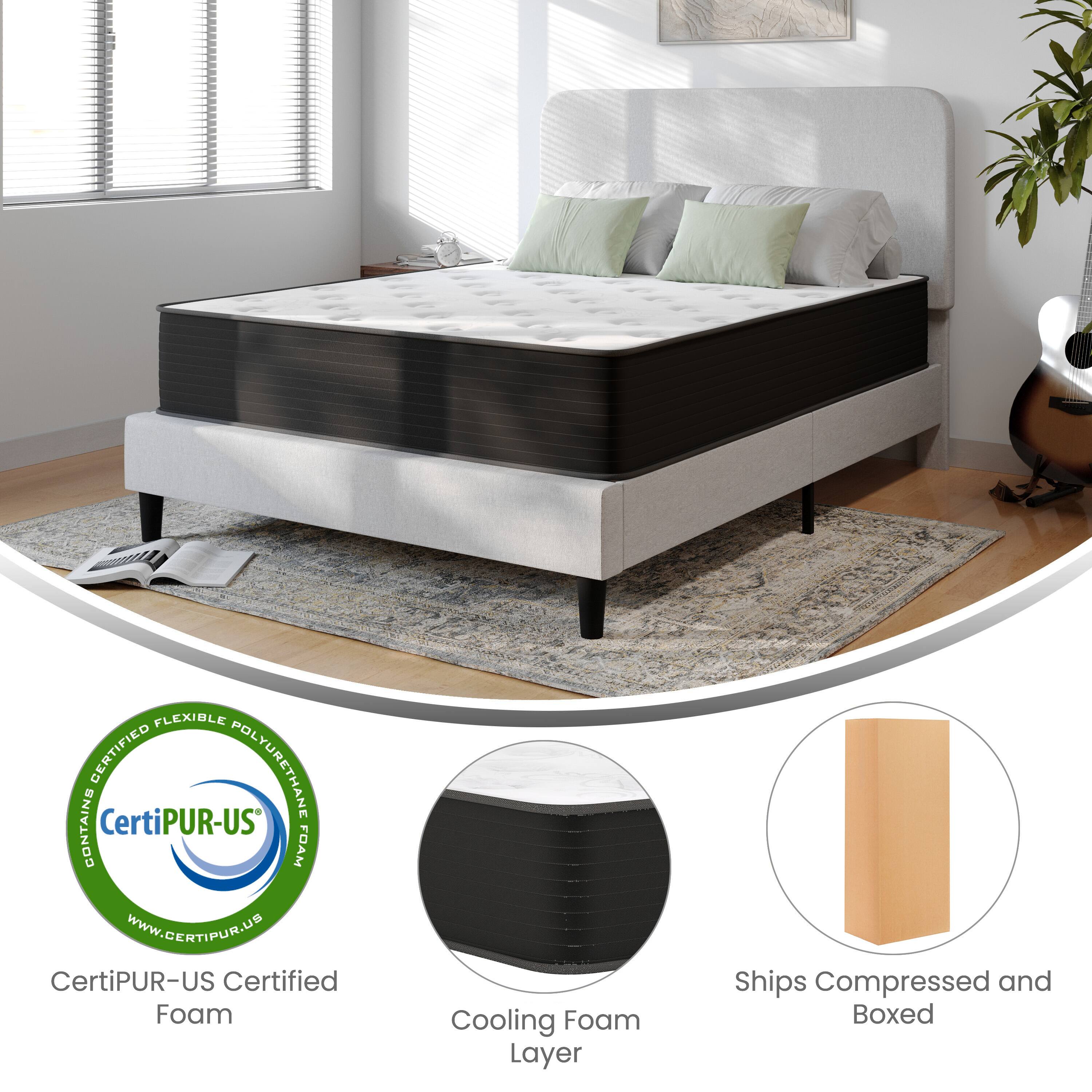 FLEXIBLE CERTIFIED POLYURETHANE CONTAINS CertiPUR-US FOAM  
www.CERTIPUR.US  
CertiPUR-US Certified Foam  
Cooling Foam Layer  
Ships Compressed and Boxed