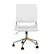 Alt View 21. Martha Stewart - Ivy Ribbed Faux Leather Office Chair - White Faux Leather/Polished Brass.