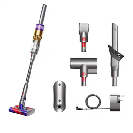 Front. Dyson - Omni-Glide Cordless Vacuum - Closeout Edition with 5 accessories - Gold/Iron.
