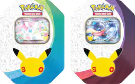 Pokémon - Trading Card Game: 30th Celebration Tin (1 Tin per Order) - Styles May Vary