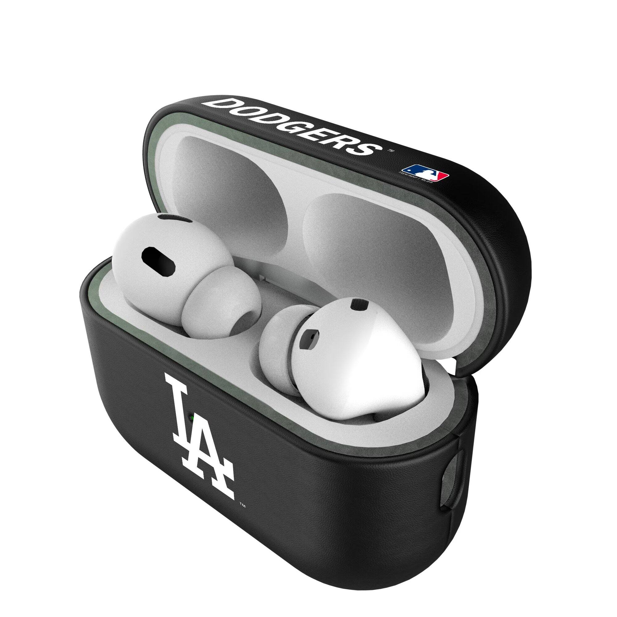 Alt View 3. Keyscaper - Los Angeles Dodgers Los Angeles Dodgers Insignia 2nd Gen AirPods Pro Case Cover - No Size - Black.