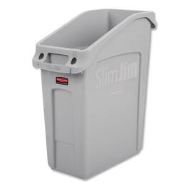 RubberMaid - Slim Jim Under-Counter Container, 13 Gal, Polyethylene, Gray