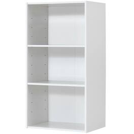 Costway - 3 Tier Open Shelf Bookcase Multi-functional Storage Display Cabinet Furni - White
