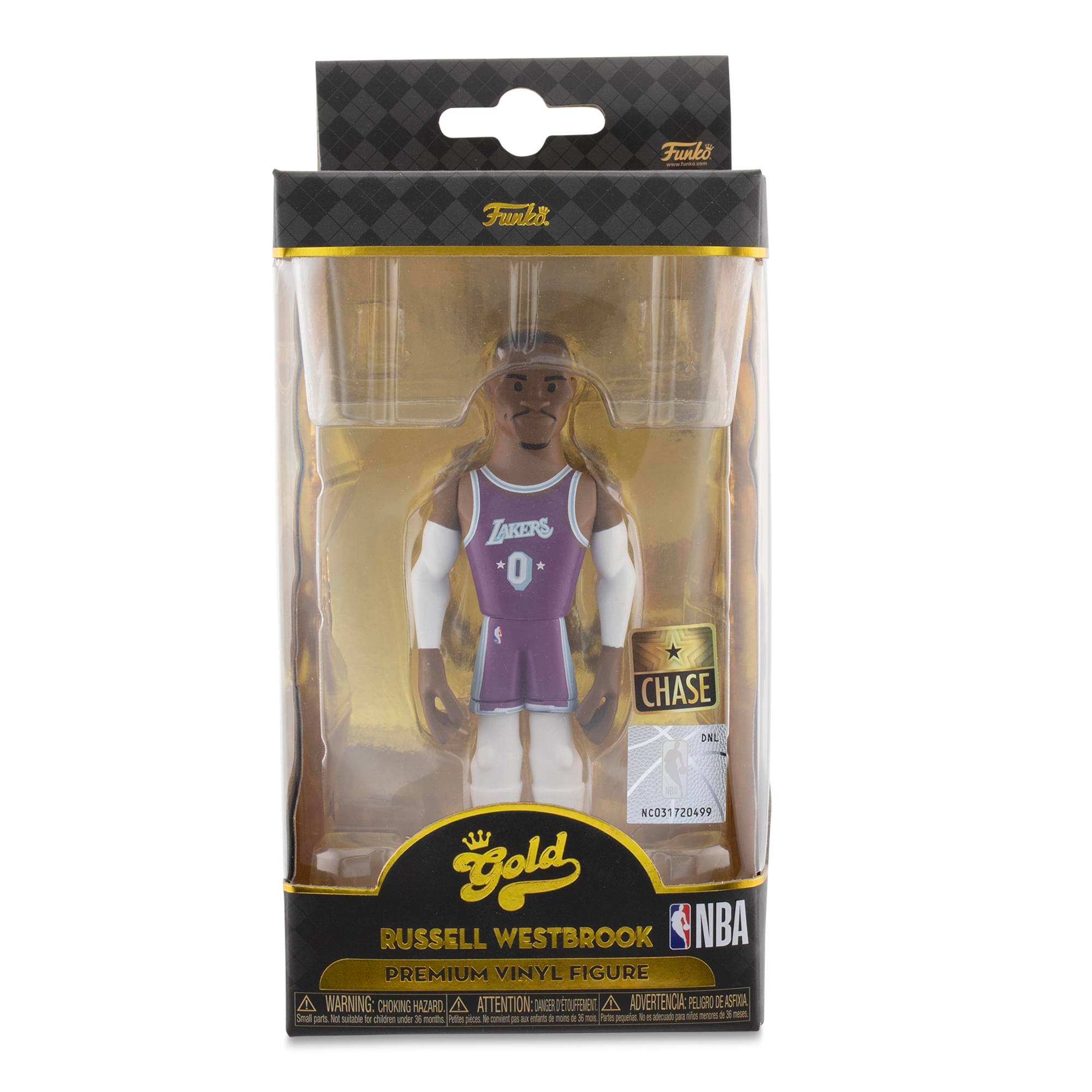 Funko Furbi LAKERS * I * CHASE ONL NCO31 720499 Fold RUSSELL WESTBROOK NBA PREMIUM VINYL FIGURE

A WARNING: CHOKING HAZARD - Small parts. Not for children under 3 years.

ATTENTION: PEQUEÑOS PIEZAS. NO ES ADECUADO PARA NIÑOS MENORES DE 3 AÑOS.

Gold RUSSELL WESTBROOK NBA PREMIUM VINYL FIGURE

CHASE

NBA