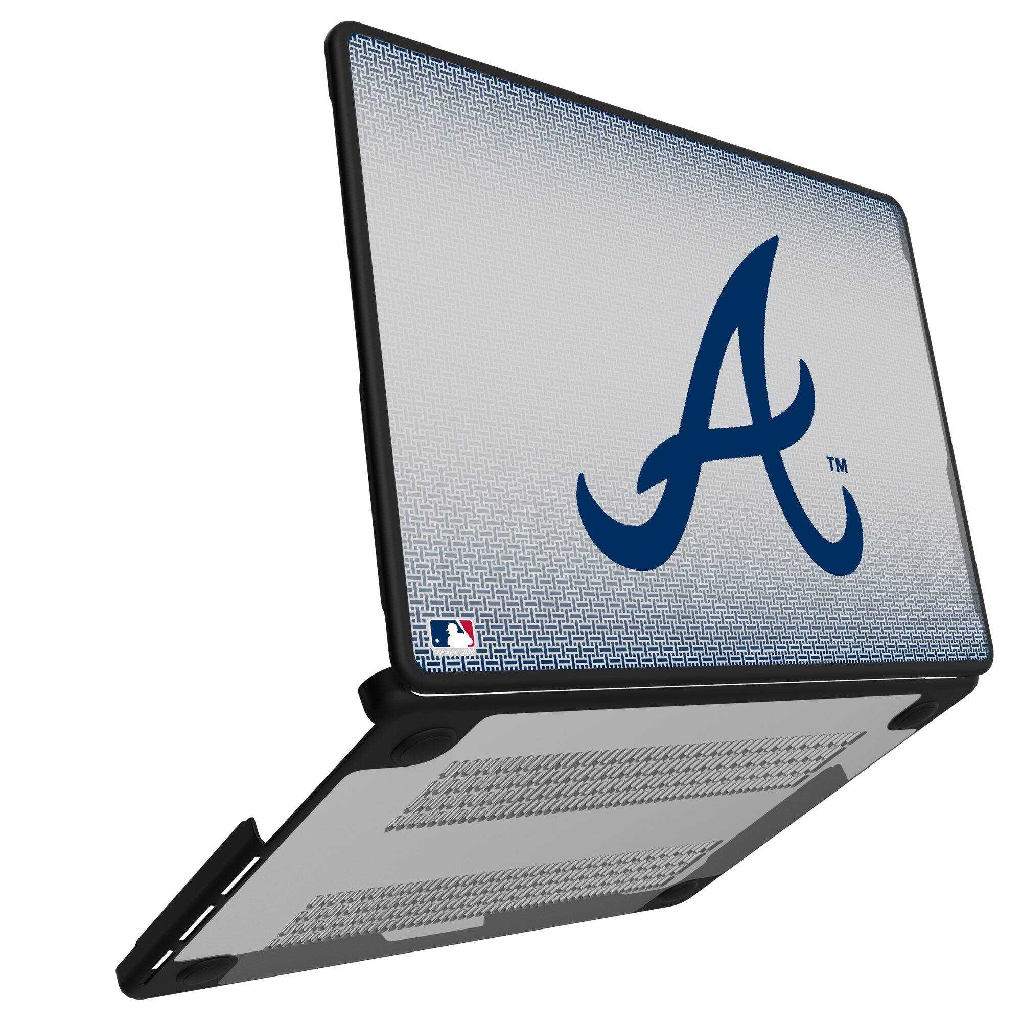 Alt View 1. Keyscaper - Atlanta Braves Linen MacBook Case - Air 15 in - Multicolor.
