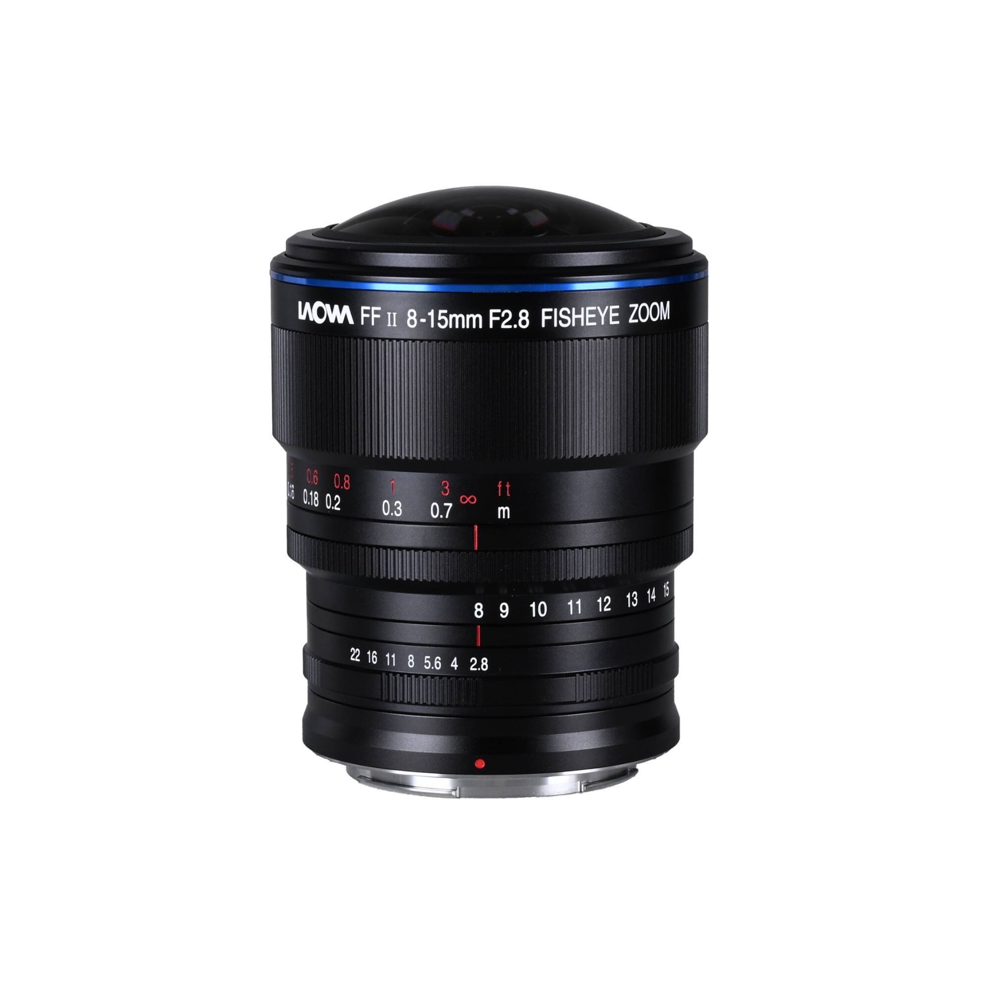 VOOM FF II 8-15mm F2.8 FISHEYE ZOOM  
0.8 0.8 G 0.78 02 1 0.3 3 DO 0.7 ft m  
8 9 10 11 12 14 13 22 16 11 5.6 4 2.8