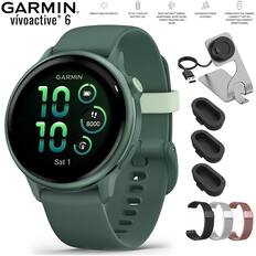 GARMIN vivactive 6
BRIGHT AMOLED DISPLAY
UP TO 11 DAYS OF BATTERY LIFE
BODY BATTERY* ENERGY MONITORING, SLEEP SCORE, STRESS TRACKING AND MORE
ADVANCED FITNESS FEATURES
WORKS WITH THE GARMIN CONNECT APP ON ANDROID AND IPHONE SMARTPHONES