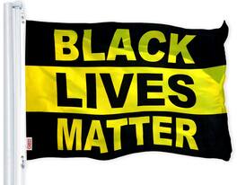G128 - Black Lives Matter Flag, 3 x 5 ft Printed Polyester - Assorted Colors