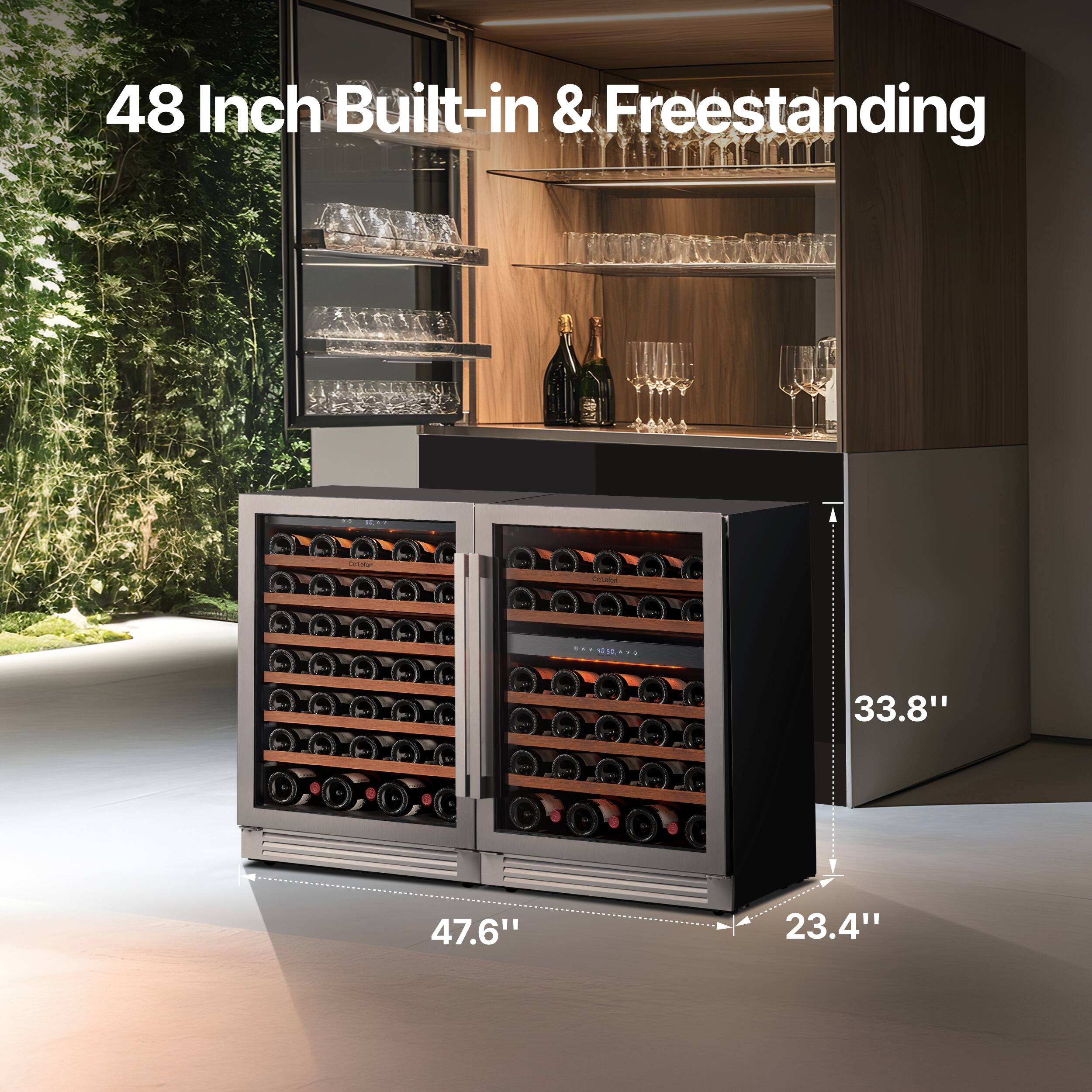 48 Inch Built-in & Freestanding

33.8" x 47.6" x 23.4"