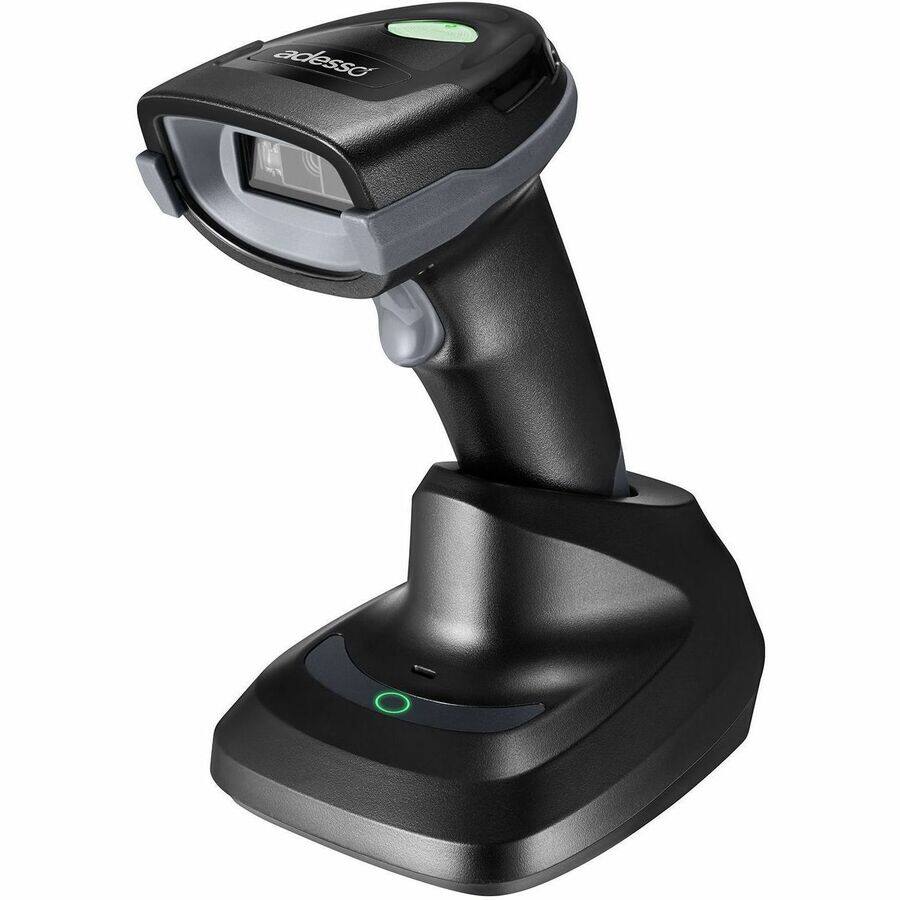 Alt View 1. Adesso - Adesso Wireless/Bluetooth/Wired 2D Barcode Scanner with Charging Cradle - Cable/Wireless Connectivity - 2D, 1D - CMOS - Unknown.