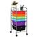 Front. Costway - 6 Drawer Rolling Storage Cart Scrapbook Paper Office School Organizer - Multicolor.