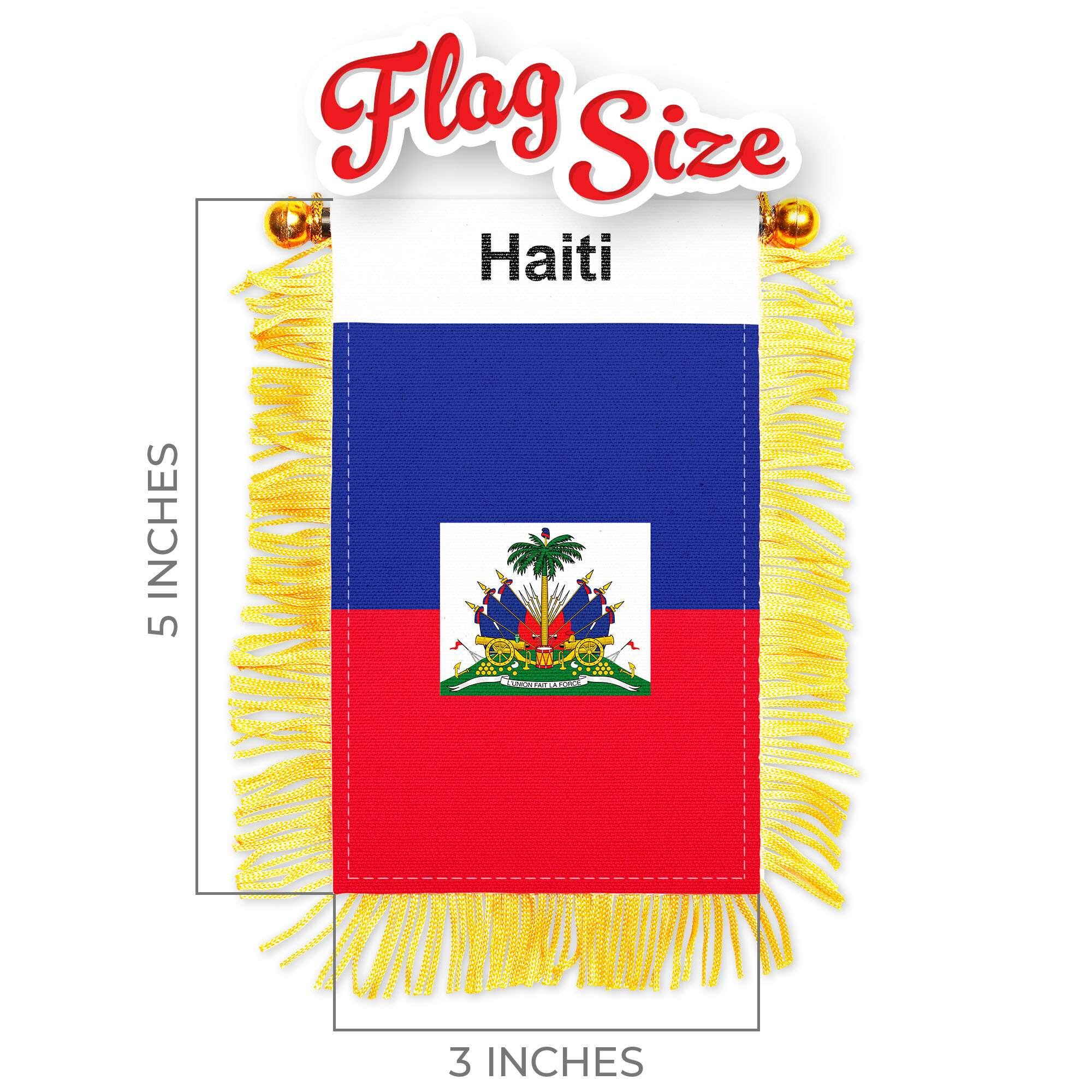 Flag Size  
Haiti  
5 INCHES  
3 INCHES