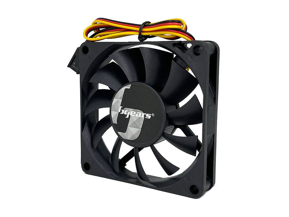 Angle. Bluegears - b-Blaster 70 2 ball bearing 4500 RPM DC Fan with Excellent Airflow of up to 48 CFM - black.