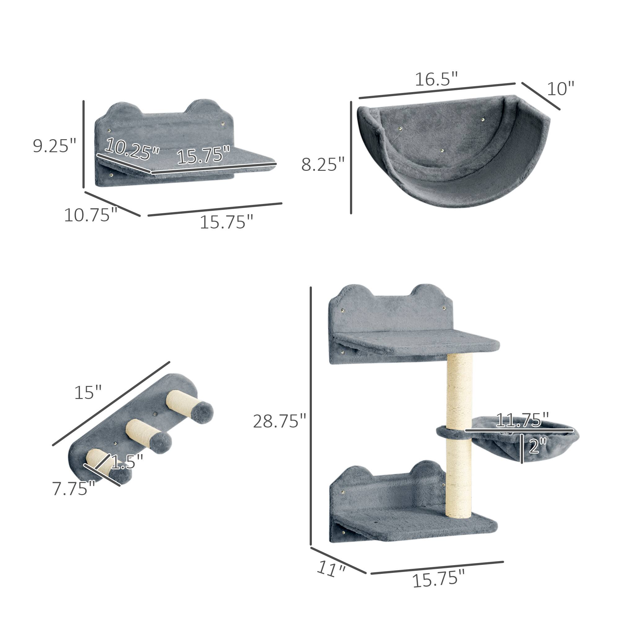 16.5" x 10" x 8.25"  
9.25" x 10.25" x 15.75"  
10.75" x 15.75"  
15" x 1.5" x 7.75" x 28.75"  
11" x 15.75" x 11.75" x 2"