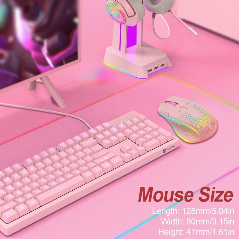 Mouse Size  
Length: 128mm/5.04in  
Width: 80mm/3.15in  
Height: 41mm/1.61in