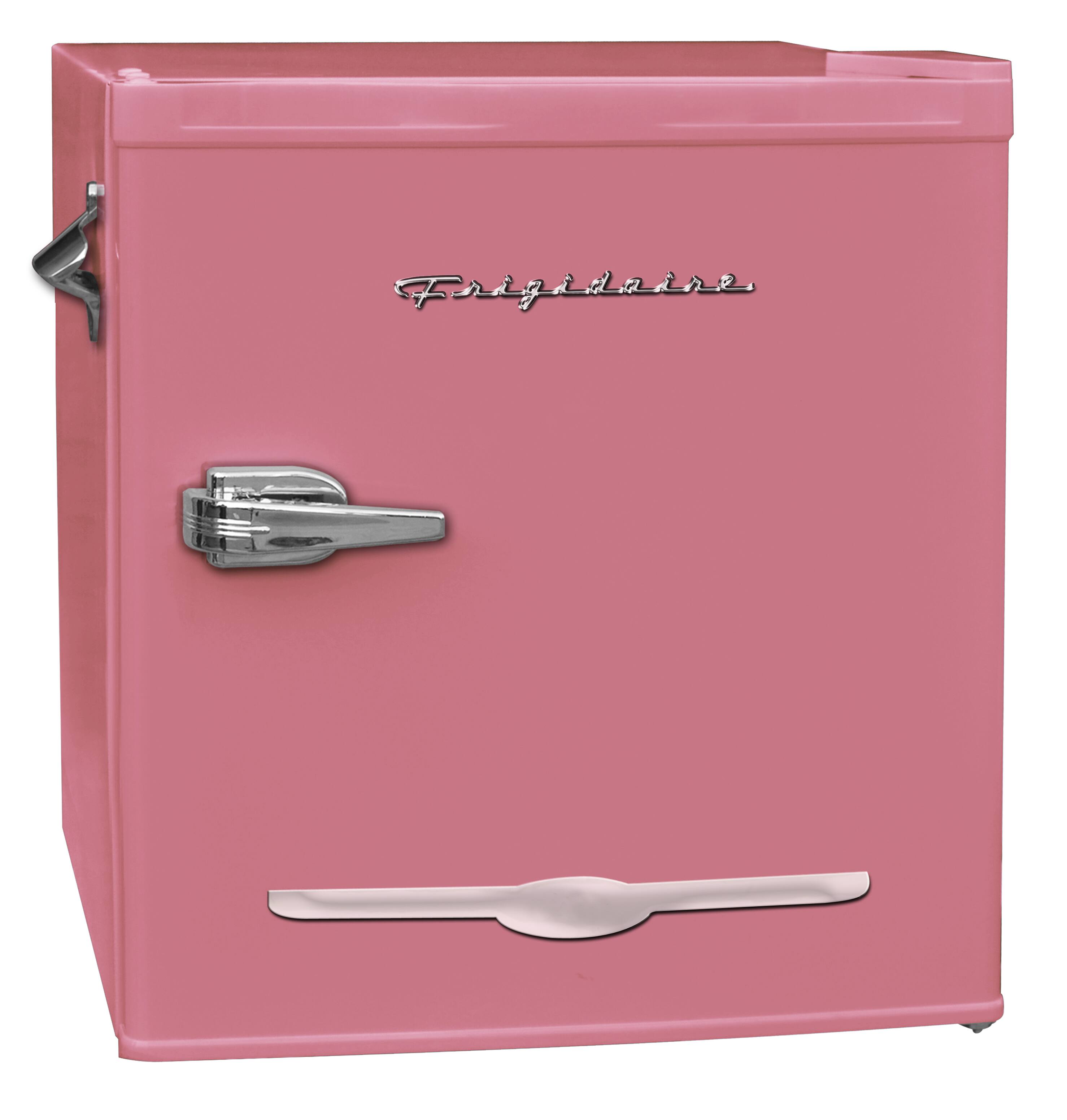 Front. Frigidaire - Retro 1.6 Cu. Ft. Mini Fridge - Pink.