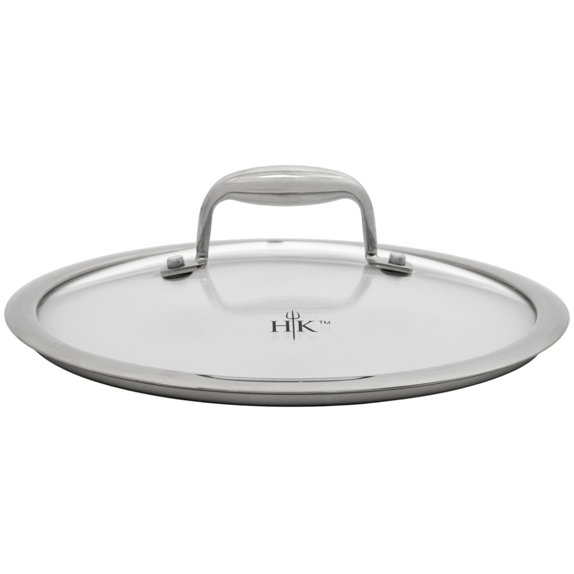 Angle. Hell's Kitchen - Hell's Kitchen Hybrid 5-Quart Pot and Lid - Stainless Steel.