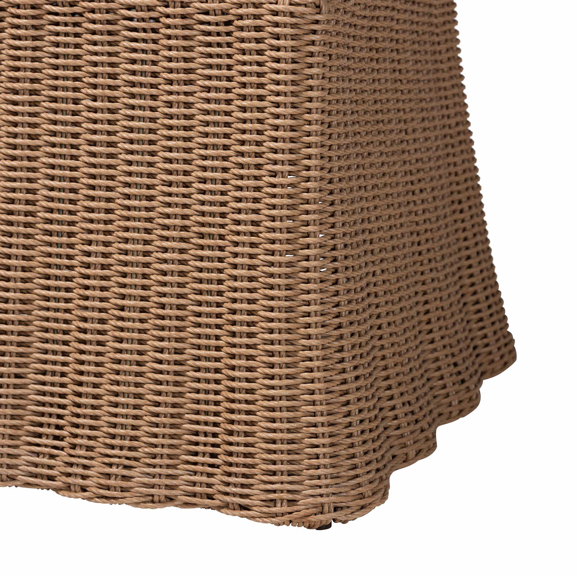 Alt View 2. bali & pari - Serge Woven Seagrass Dining Chair - Light Brown.