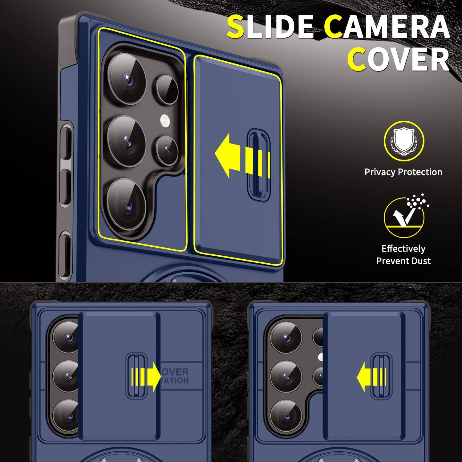 SLIDE CAMERA COVER

Privacy Protection
Effectively Prevent Dust