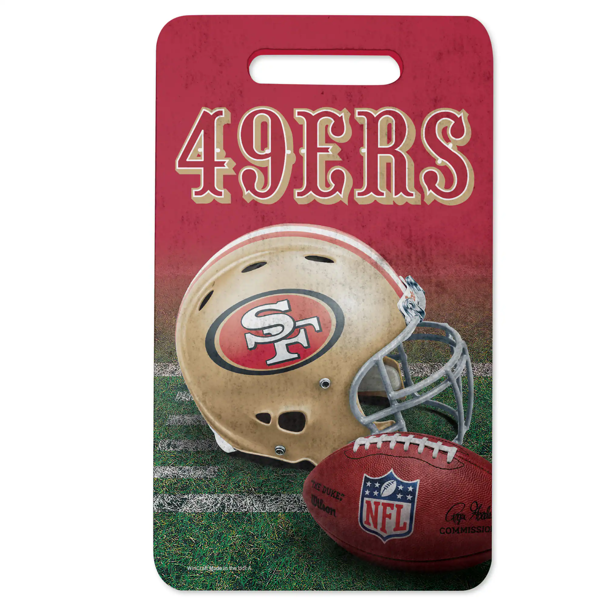 WinCraft - San Francisco 49ers 10'' x 17'' Deluxe Stadium Seat Cushion - Multicolor
