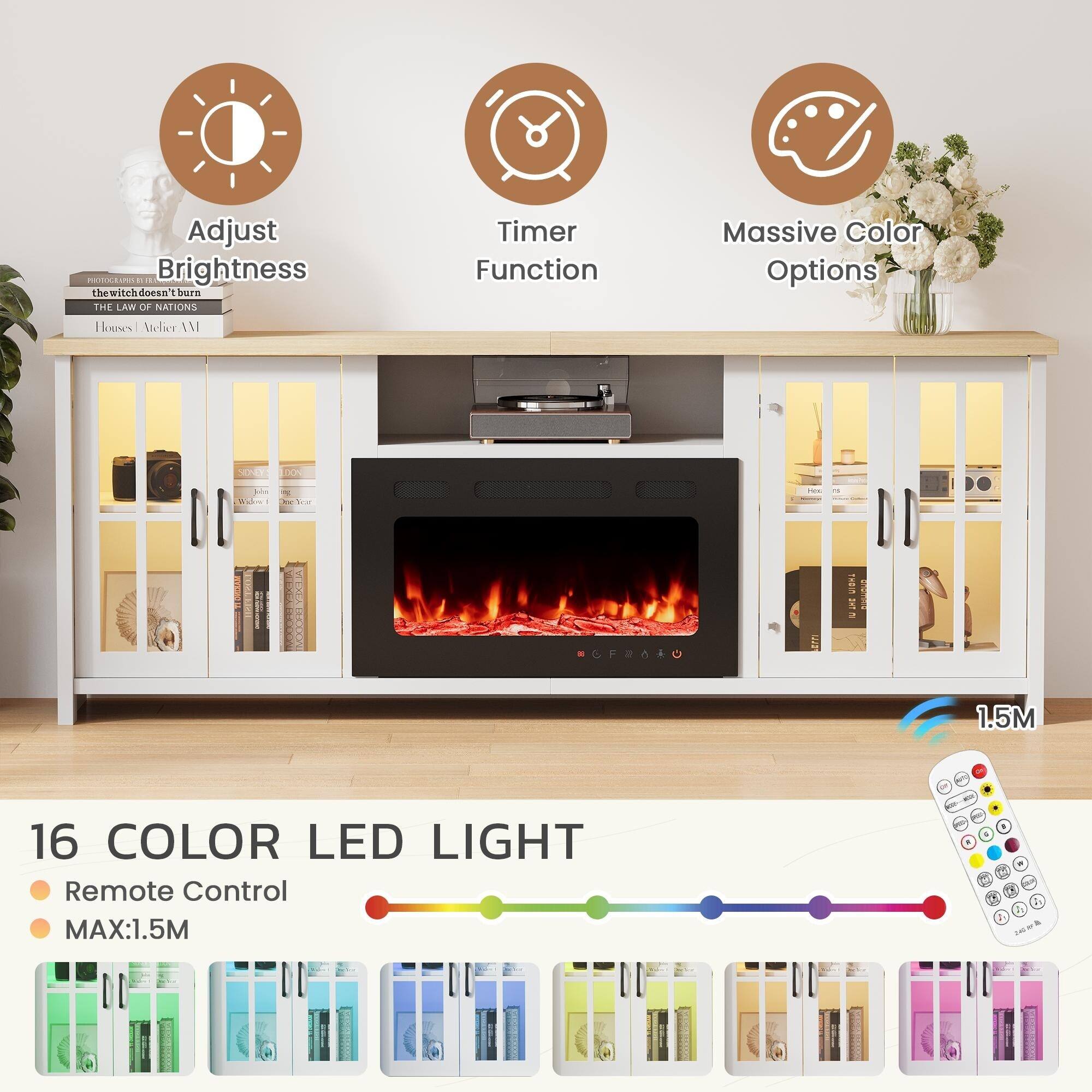 Adjust Brightness  
Timer Function  
Massive Color Options  

16 COLOR LED LIGHT  
- Remote Control  
- MAX:1.5M  

Van. B 1.5M - 16 COLOR LED LIGHT Remote Control MAX:1.5M