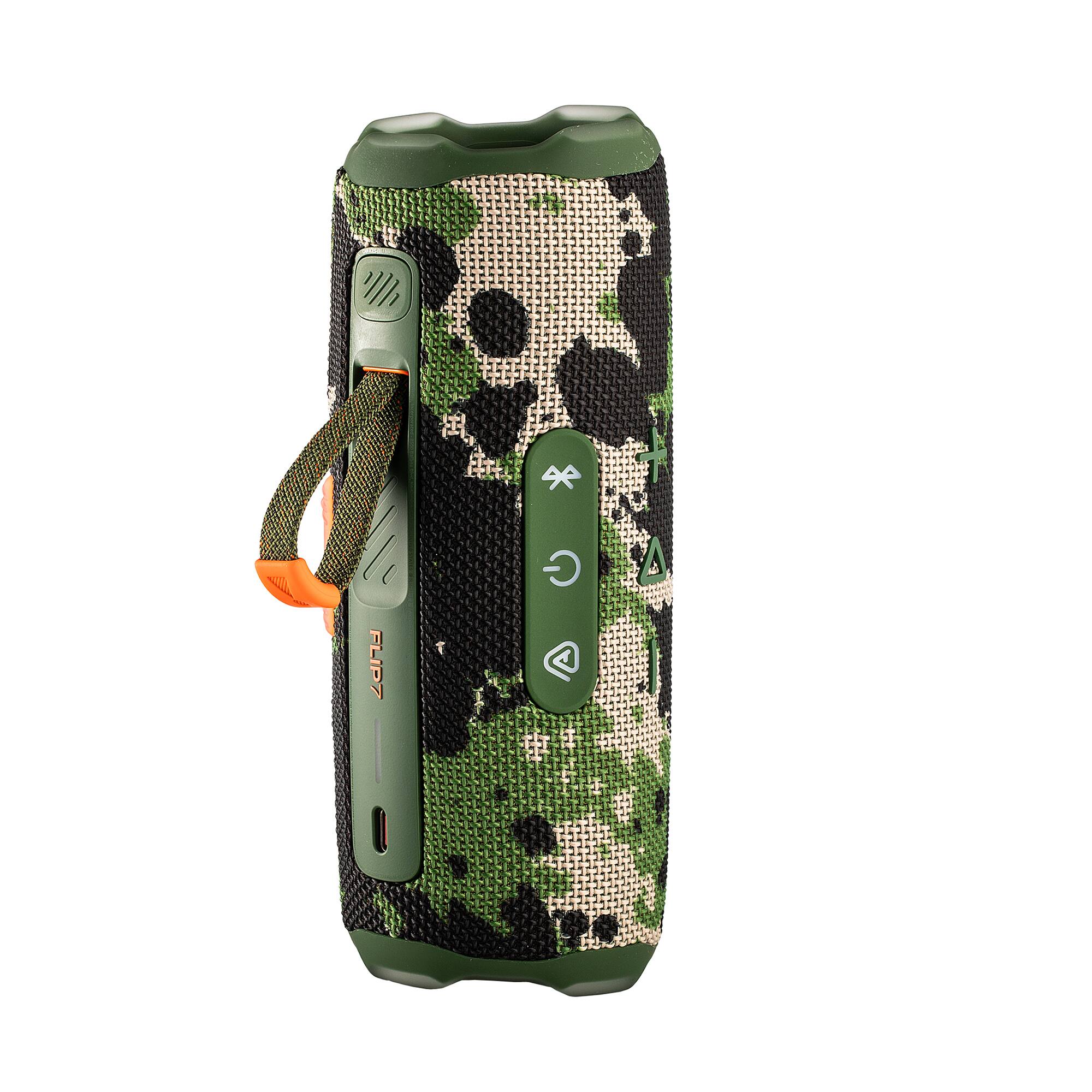 Alt View 2. JBL - JBL Flip 7 Portable Bluetooth Speaker (Squad), deep bass, IP68 waterproof, for home, Outdoors Bundle - Squad.