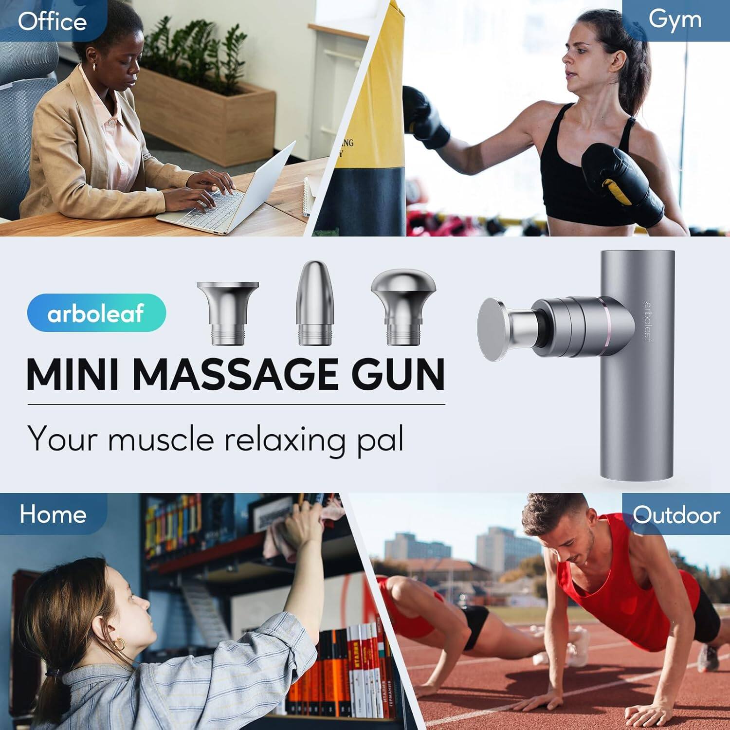 Office Gym NG Y arboleaf MINI MASSAGE GUN Your muscle relaxing pal arboleef Home Outdoor