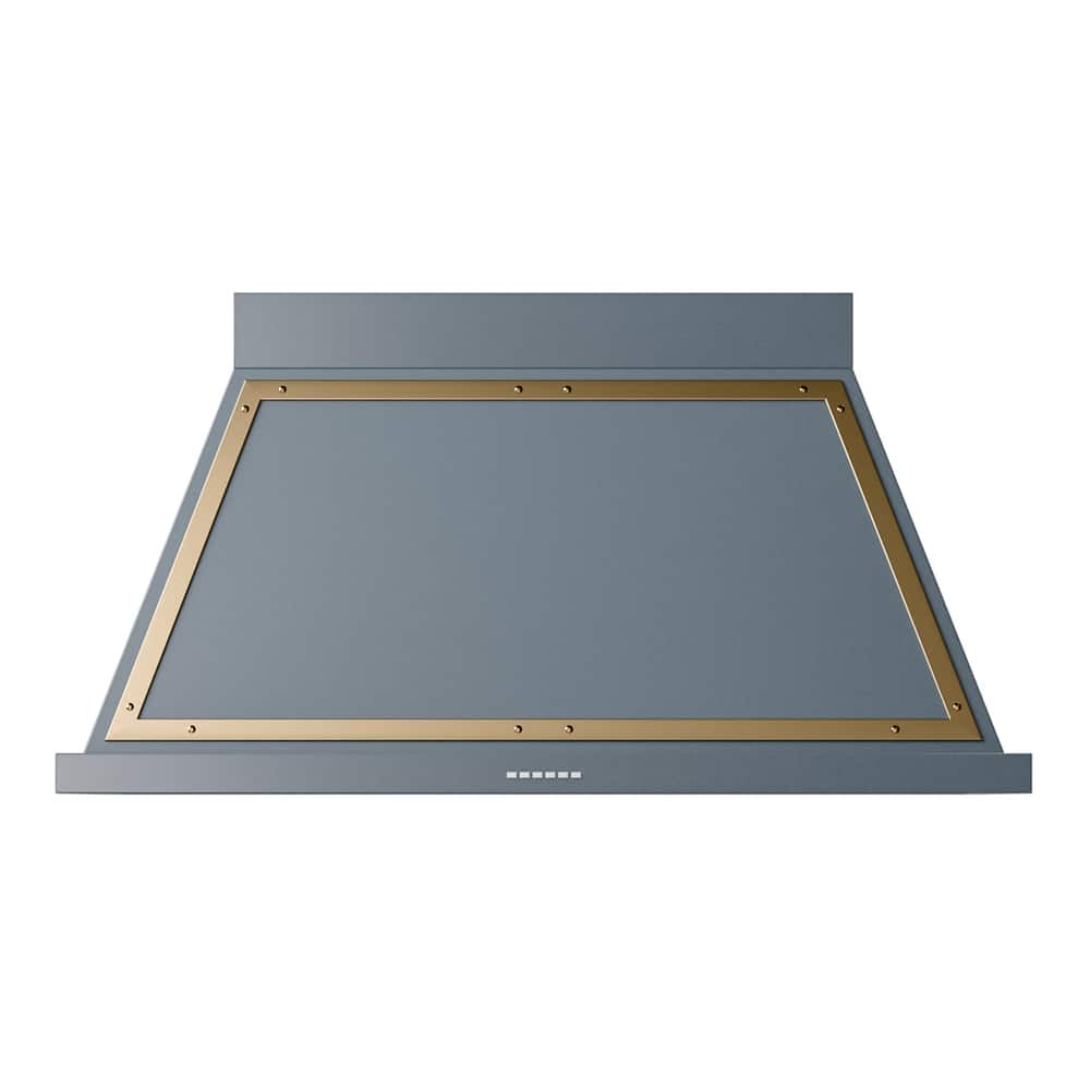 ILVE - 48 inches - Externally Vented - Wall Range Hood - Blue Grey