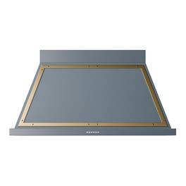 ILVE - 48 inches - Externally Vented - Wall Range Hood - Blue Grey