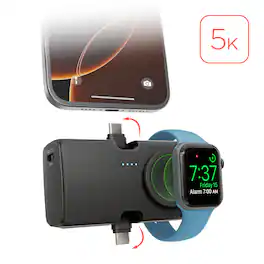HyperGear - Power Pack Nano 5000mAh Power Bank - Black