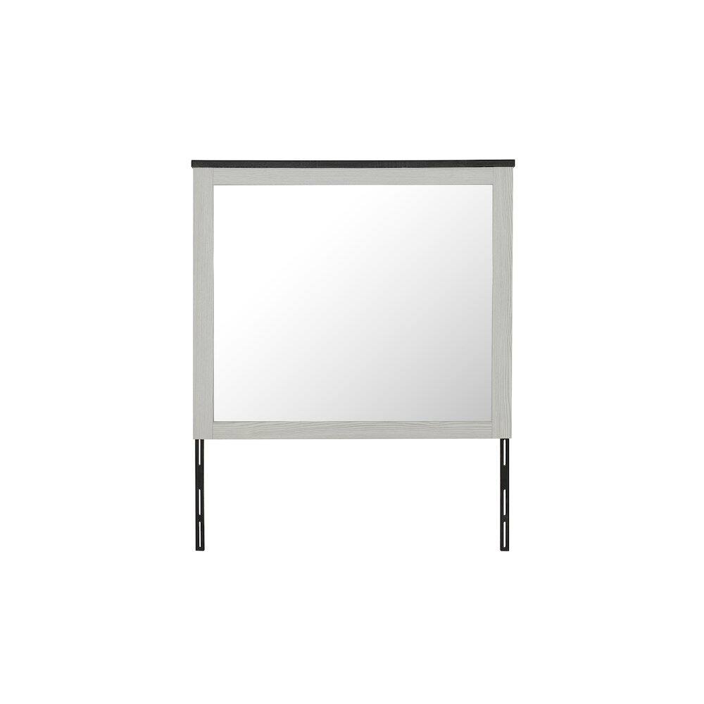 Angle. Global Furniture USA - Ava Beige Mirror - Beige.