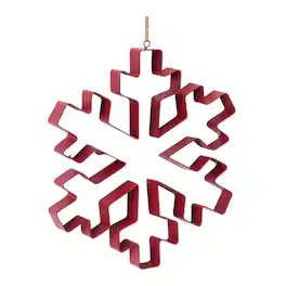 BreeBe - Snowflake Cookie Cutter Ornament (Set of 4) - Red