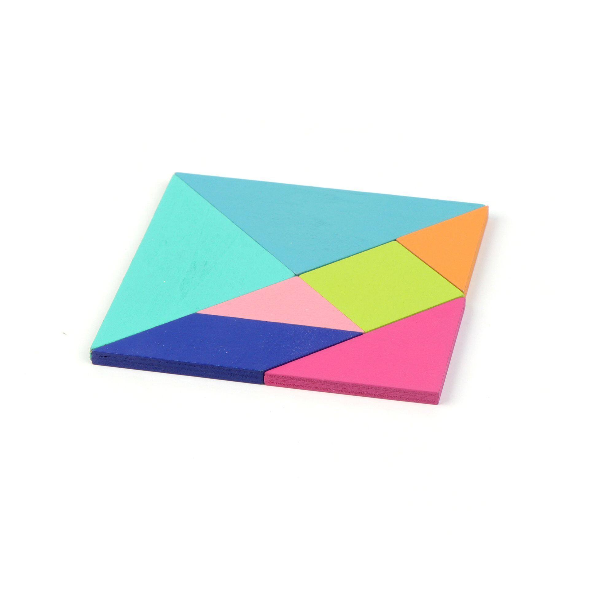 Left. Link - Link 3 in 1 Tangram Wooden Board Learning Puzzle for Kids Montessori Game Fun Shapes Brain Teaser.