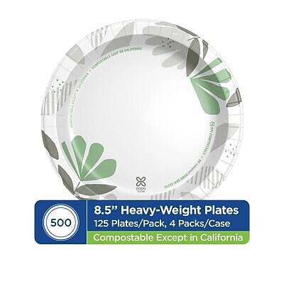 8.5" Heavy-Weight Plates  
125 Plates/Pack, 4 Packs/Case  
Compostable Except in California